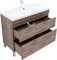 AQUANET Тумба с раковиной Нота New 100 напольная, дуб веллингтон табак AQUANET-345806