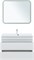 AQUANET Тумба с раковиной Нота new 100 цв.белый глянец AQUANET-335873