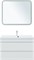 AQUANET Тумба с раковиной Нота new 100 цв.белый глянец AQUANET-335873
