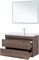 AQUANET Тумба с раковиной Нота new 100 цв.дуб веллингтон табак AQUANET-335878