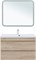 AQUANET Тумба с раковиной Нота new 100 цв.дуб светлый AQUANET-335883