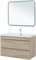 AQUANET Тумба с раковиной Нота new 100 цв.дуб светлый AQUANET-335883