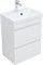AQUANET Тумба с раковиной Нота new 50 цв.белый глянец AQUANET-335869