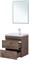 AQUANET Тумба с раковиной Нота new 58 цв.дуб веллингтон табак AQUANET-335875