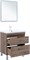 AQUANET Тумба с раковиной Нота New 75 напольная, дуб веллингтон табак AQUANET-345800