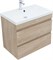 AQUANET Тумба с раковиной Нота new 75 цв.дуб светлый AQUANET-335881