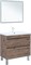 AQUANET Тумба с раковиной Нота New 90 напольная, дуб веллингтон табак AQUANET-345803