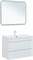 AQUANET Тумба с раковиной Нота new 90 цв.белый глянец AQUANET-335872