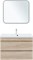 AQUANET Тумба с раковиной Нота new 90 цв.дуб светлый AQUANET-335882