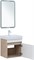 AQUANET Тумба с раковиной Оптима 50 цв. дуб светлый/белый сатин AQUANET-345350