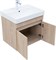 AQUANET Тумба с раковиной Оптима 60 цв. дуб светлый AQUANET-345353