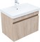AQUANET Тумба с раковиной Оптима 70 цв. дуб светлый AQUANET-345357