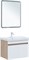 AQUANET Тумба с раковиной Оптима 70 цв. дуб светлый/белый сатин AQUANET-345358