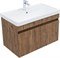 AQUANET Тумба с раковиной Оптима 80 цв. дуб рустикальный AQUANET-345359