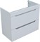 AQUANET Тумба с раковиной Практика 80 2 ящ. цв.белый глянец AQUANET-354989