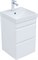 AQUANET Тумба с раковиной Слим 40 2 ящ. цв.белый сатин AQUANET-348173