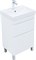 AQUANET Тумба с раковиной Слим 50 напольная 2 ящ. цв.белый сатин AQUANET-348176