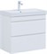 AQUANET Тумба с раковиной Слим 80 2 ящ. цв.белый сатин AQUANET-348181