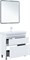 AQUANET Тумба с раковиной Слим 80 напольная 2 ящ. цв.белый сатин AQUANET-348182