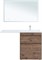 AQUANET Тумба с раковиной Токио 130 R напольная 2 ящика, цв. дуб веллингтон AQUANET-335590
