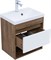 AQUANET Тумба с раковиной Тренд 50 цв. дуб рустикальный/белый сатин AQUANET-345808
