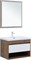 AQUANET Тумба с раковиной Тренд 75 цв. дуб рустикальный/белый сатин AQUANET-345810