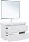 AQUANET Тумба с раковиной Эмбер 105 2 ящ. цв.белый матовый (раковина Luxury) AQUANET-332490