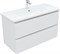 AQUANET Тумба с раковиной Эмбер 105 2 ящ. цв.белый матовый (раковина Urban) AQUANET-332498