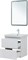 AQUANET Тумба с раковиной Эмбер 60 2 ящ. цв.белый матовый (раковина Luxury) AQUANET-332494