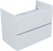 AQUANET Тумба с раковиной Эмбер 80 2 ящ. цв.белый матовый (раковина Luxury) AQUANET-332492