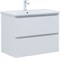AQUANET Тумба с раковиной Эмбер 80 2 ящ. цв.белый матовый (раковина Urban) AQUANET-332500