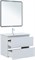 AQUANET Тумба с раковиной Эмбер 80 2 ящ. цв.белый матовый (раковина Urban) AQUANET-332500