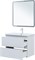AQUANET Тумба с раковиной Эмбер 80 2 ящ. цв.белый матовый (раковина Urban) AQUANET-332500