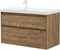 AQUANET Тумба под раковину Nova Lite 2.0 100 дуб рустикальный, левая AQUANET-346320