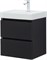 AQUANET Тумба под раковину Вега 2.0 50 черный AQUANET-362542