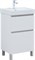 AQUANET Тумба под раковину Вега 50 напольная белый глянец AQUANET-362545