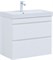 AQUANET Тумба под раковину Слим 80 белый сатин AQUANET-346049