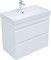 AQUANET Тумба под раковину Слим 80 белый сатин AQUANET-346049
