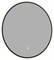 AQUANET Зеркало Контур D 770 LED TX антипар, черный AQUANET-367665