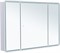 AQUANET Зеркальный шкаф Оптима 120 с LED подсветкой AQUANET-341429