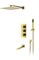 DK Душевая система для ванны и душа Bayern.Liszt DA2515607A04 встраиваемый термостатический с изливом матовое золото DA2515607A04