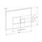 DK Клавиша смыва Quadro DB1519003, матовое золото DB1519003