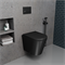 DK Комплект Унитаз подвесной безободковый Venice DT1026025, 515*355*365мм, сиденье микролифт, черный+Инсталляция рамная скрытого монтажа DI8055119, 550*100*1190мм, для подвесного унитаза, универсальная+Клавиша смыва Quadro DB1519025, черный DS1022502