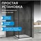ABBER Schwarzer Diamant Душевой уголок квадратный двери раздвижные размер 100x100 см, профиль - черный / стекло - прозрачное AG0A100B