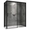 ABBER Komfort Душевой уголок прямоугольный двери раздвижные размер 160x90 см, профиль - черный / стекло - прозрачное AG93160B-S92B