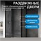 ABBER Schwarzer Diamant Душевой уголок прямоугольный двери раздвижные размер 170x60 см, профиль - черный / стекло - прозрачное AG30170BH-S60B