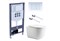 AQUATEK SET КЛАССИК cm-INS23-009 4в1 (рама INS-0000023 +крепеж KKI-0000001 +кнопка KDI-0000009 +унитаз AQ1112-00 с крышкой sc) SET КЛАССИК cm-INS23-009 4в1