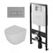 DK Комплект DS1391605 унитаз DT1396016, инсталляция DI8055119, клавиша смыва DB1439001 DS1391605