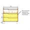 AZARIO Комплект Тумба Кантри 80/3Н напольная белая глянцевая с раковиной Фостер 80 CS00097257 CS00097257