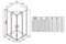RAVAK Blix Slim Душевой уголок квадратный размер 90x90 см двери раздвижные, профиль - блестящий / стекло - прозрачное X1XM70C00Z1